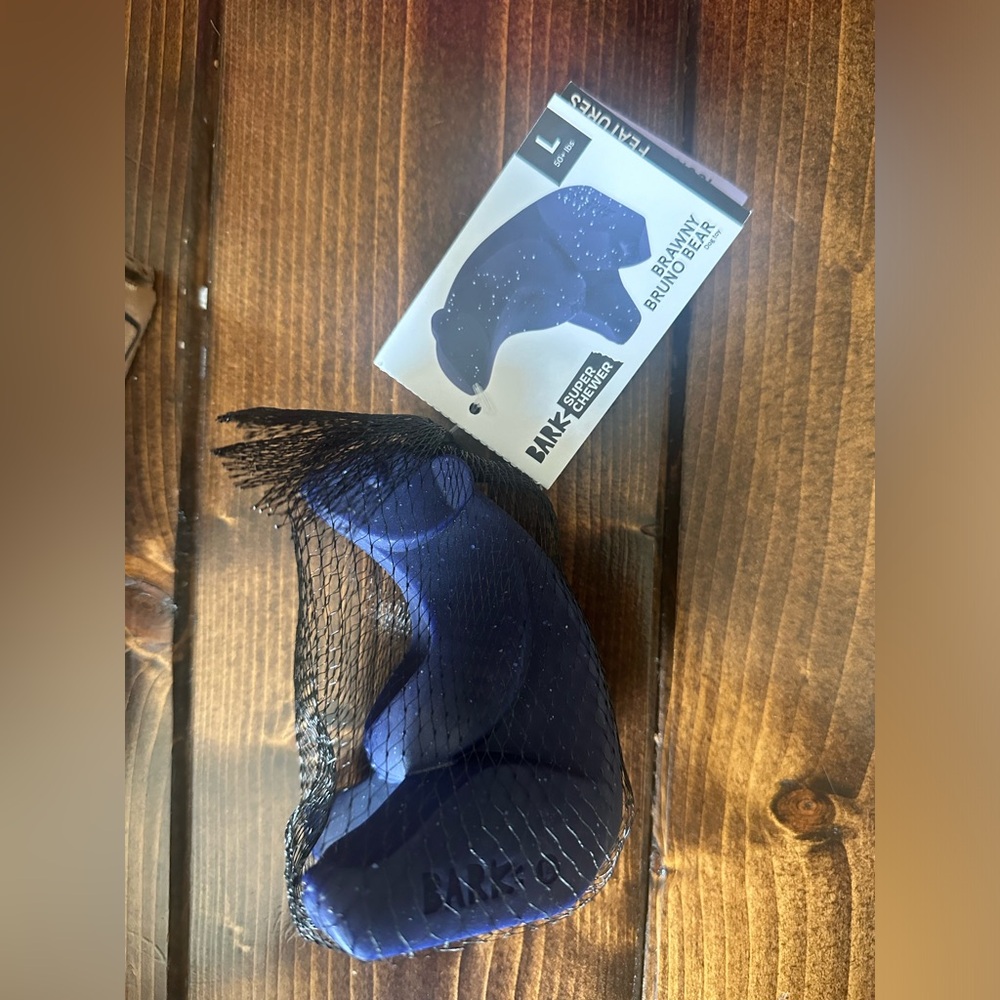 BARKBox super chewer Brawny Bruno Bear